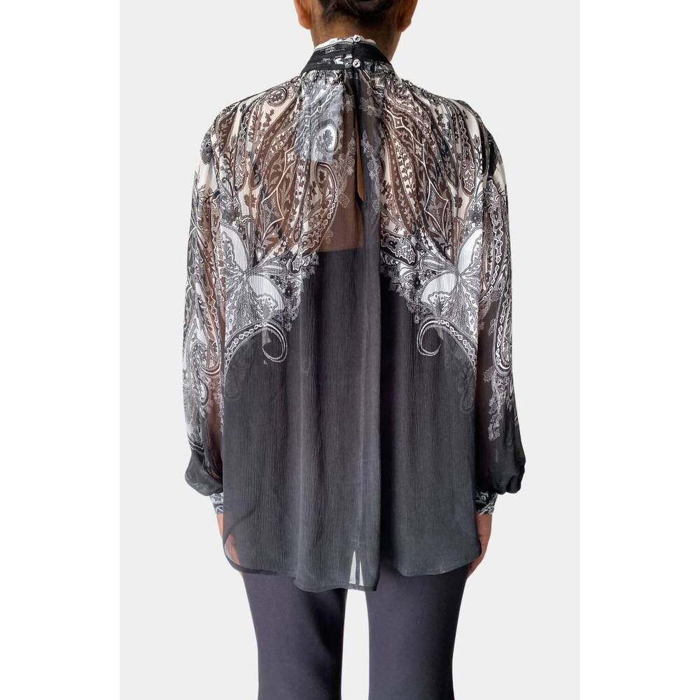 NEW HEMANT & NANDITA viri high neck with cami top in black white - Picture 3 of 7
